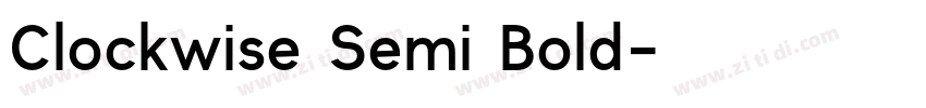 Clockwise Semi Bold字体转换
